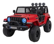 Auto terenowe OFF-ROAD 3.0 dla dzieci Czerwony + Pilot + Wolny Start + Pasy + Audio LED