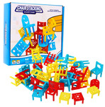 Gra zręcznościowa "Wieża z krzeseł" dla dzieci 3+ i dorosłych + Układanie konstrukcji