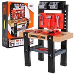 Stolik warsztatowy dla dzieci 3+ Zestaw małego majsterkowicza 64 el. + Narzędzia + Akcesoria