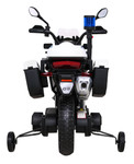 Motor Policyjny BMW F850 GS na akumulator dla dzieci + Kółka pomocnicze + Syrena + Światła + 2 Kufry + Wolny Start