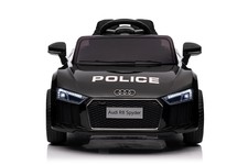 Audi R8 Policja na akumulator dla dzieci + Pilot + EVA + Wolny Start + MP3 LED