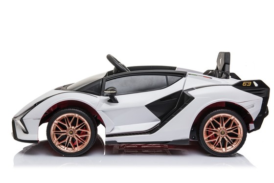Lamborghini SIAN na akumulator dla dzieci Biały + Pilot + EVA + Wolny Start + Audio LED