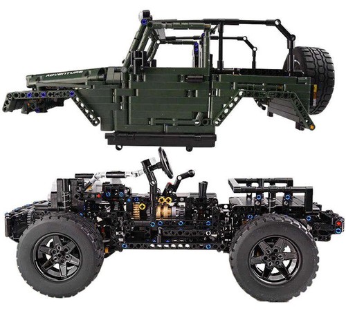 Zestaw Klocków Auto Terenowe, off-road 2078el. Zielone