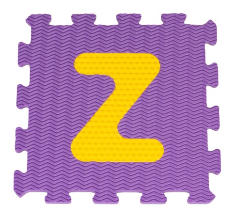 Mata Sensoryczna z 26 Puzzli Alfabet dla dzieci 10m+ Wyjmowane litery + Pianka EVA + Różne faktury