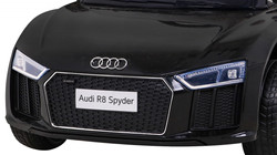 Audi R8 na akumulator dla dzieci Czarny + Pilot + EVA + Wolny Start + MP3 LED