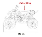 Pojazd Quad Spalinowy RENEGADE HIPERFECT 125CC Czerwony