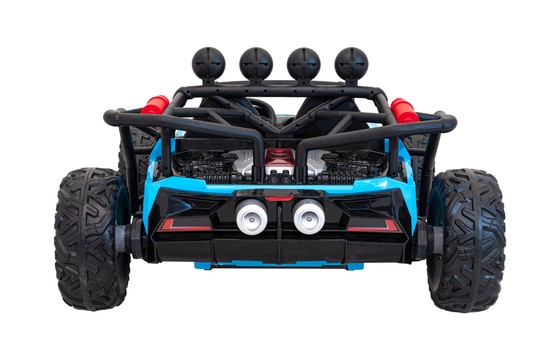 Auto Buggy Racing 5 na akumulator dla dzieci Niebieski + Silniki 2x200W + Pilot + Audio LED + Wolny Start