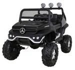 Mercedes Benz Unimog dla dzieci Czarny + Napęd 4x4 + Pilot + Bagażnik + Wolny Start + MP3 LED