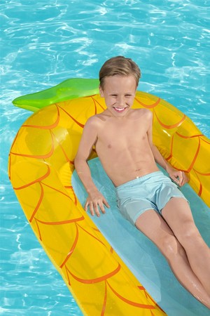 Materac dla dzieci Ananas BESTWAY Siateczkowe dno + Zestaw naprawczy