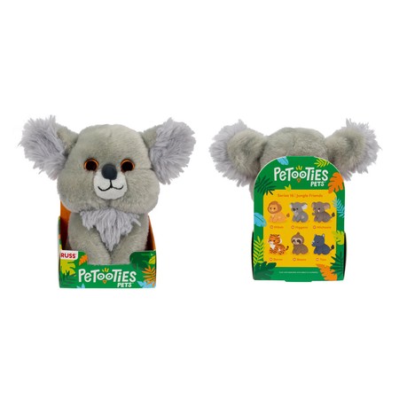 RUSS PetooTies Pets Jungle Friends Seria 16, Higgens, pluszak, 10 cm