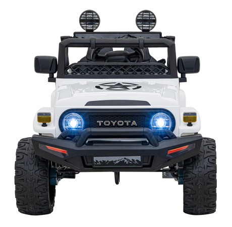 Toyota FJ Cruiser dla dzieci Biały + Pilot + Napęd 4x4 + Audio LED + EVA + Wolny Start