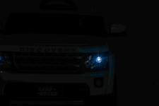 Land Rover Discovery Autko elektryczne dla dzieci Biały + Pilot + Koła EVA + Wolny Start + Radio MP3
