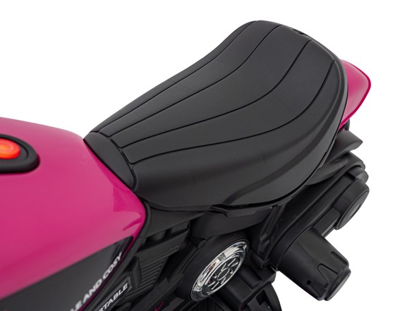 Motorek Chopper FASTER na akumulator dla dzieci Różowy + Radio FM + Panel audio + LED