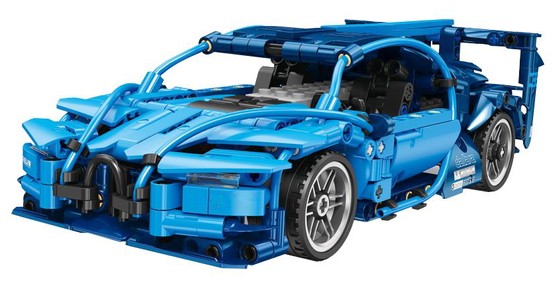 Zestaw Klocków Autko 523el. Niebieski