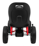Gokart ABARTH na pedały dla dzieci Czarny + Koła EVA + Hamulec ręczny + Wolny bieg