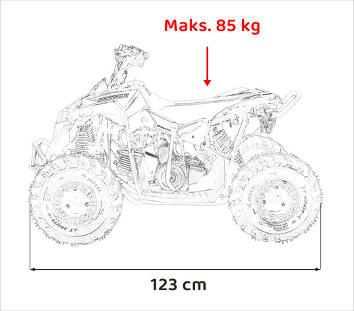 Pojazd Quad Spalinowy RENEGADE HIPERFECT 110CC Niebieski