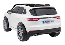 Porsche Cayenne S na akumulator dla dzieci Lakier Biały + Pilot + Wolny START + EVA + Audio LED