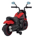 Motorek Chopper FASTER na akumulator dla dzieci Czerwony + Radio FM + Panel audio + LED