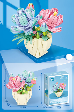 Zestaw Klocków Kwiaty 293el.