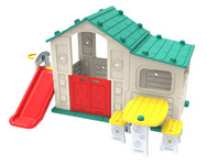 Duży Dom Z Przedsionkiem 4w1 Zielony Dach