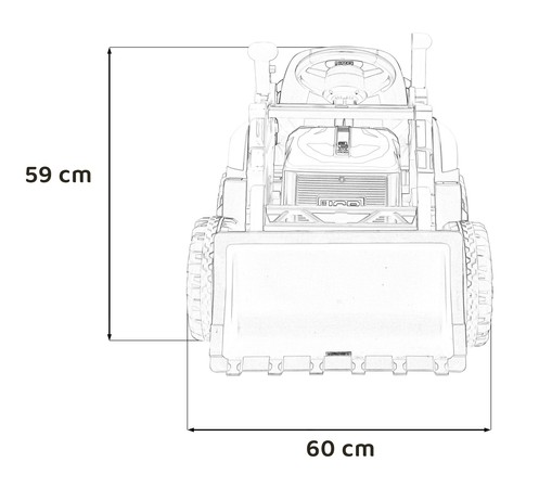 Pojazd Koparka JCB Żółty
