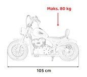 Pojazd Motor SPEED Power Niebieski