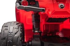 Quad Can Am Outlander ATV z Pilotem Czerwony