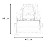 Traktor Spychacz G320 dla najmłodszych dzieci Niebieski + Ruchoma łyżka + Melodie + Klakson + Światła LED