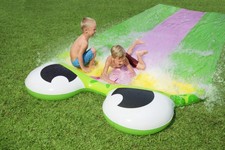 Potrójny Ślizg Wodny Żabka dla dzieci 3+ Tor 488cm BESTWAY + Łatka naprawcza