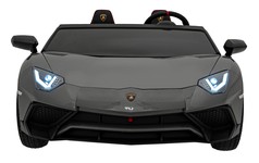Auto Lamborghini Aventador SV na akumulator dla 2 dzieci Szary + Pilot 2,4 GHz + Pianka EVA + Audio LED