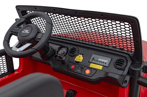 Auto terenowe OFF-ROAD 3.0 dla dzieci Czerwony + Pilot + Wolny Start + Pasy + Audio LED