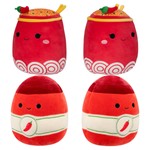 SQUISHMALLOWS Flip-A, Seria 19, pluszak Danny the Green Dino i Baptise-Mallows, 13 cm