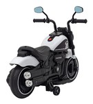 Motorek Chopper FASTER na akumulator dla dzieci Biały + Radio FM + Panel audio + LED