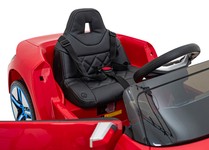 Autko BMW i4 na akumulator dla dzieci Czerwony + Wolny Start + EVA + Ekoskóra + Audio LED + Pilot