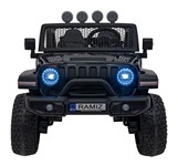 Auto terenowe OFF-ROAD 3.0 dla dzieci Czarny + Pilot + Wolny Start + Pasy + Audio LED