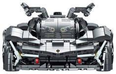 Zestaw Klocków Autko Sportowe Szare 1512el.