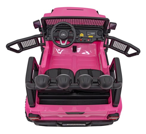 Auto terenowe OFF-ROAD 3.0 dla dzieci Różowy + Pilot + Wolny Start + Pasy + Audio LED