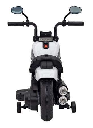 Motorek Chopper FASTER na akumulator dla dzieci Biały + Radio FM + Panel audio + LED