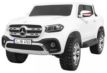 Mercedes Benz X-Class dla dzieci Biały + Pilot + Napęd 4x4 + MP4 + Bagażnik + LED + EVA