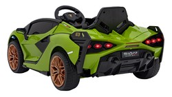 Lamborghini SIAN na akumulator dla dzieci Zielony + Pilot + EVA + Wolny Start + Audio LED