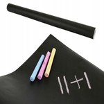 Samoprzylepna Tablica Kredowa dla dzieci 3+ Elastyczna mata 200x60 cm + 5 sztuk Kredy