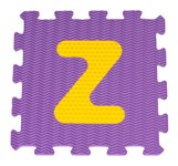 Mata Sensoryczna z 26 Puzzli Alfabet dla dzieci 10m+ Wyjmowane litery + Pianka EVA + Różne faktury