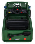 Autko Wojskowe Retro dla dzieci Zielony + Napęd 4x4 + Pilot + 2 Bagażniki + Wolny Start + MP3 LED