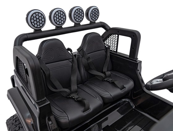 Auto terenowe OFF-ROAD 3.0 dla dzieci Czarny + Pilot + Wolny Start + Pasy + Audio LED