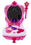Interaktywna przenośna toaletka dla dziewczynek 3+ Lustro + kosmetyki + akcesoria