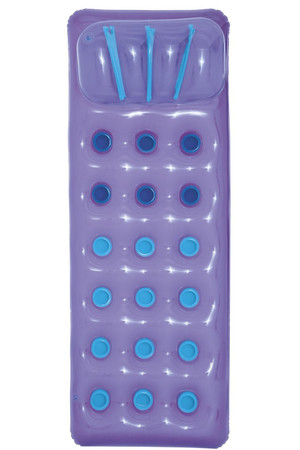 Neonowy Materac plażowy BESTWAY Fioletowy 188x71cm + Zestaw naprawczy