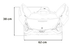 Lamborghini SIAN na akumulator dla dzieci Biały + Pilot + EVA + Wolny Start + Audio LED