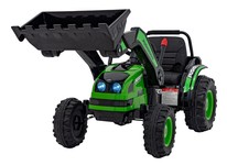 Koparka Traktor na akumulator dla dzieci Zielony + Ruchome Ramię Łyżka + Pilot + Wolny Start + Radio FM + LED