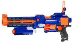 Karabin Pistolet 2w1 dla dzieci 8+ Blaze Storm 20 długich Pocisków z pianki + Celownik laserowy + Kolba