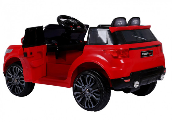 Autko Start Run na akumulator Czerwony + Pilot + Funkcje bezpieczeństwa + MP3 LED